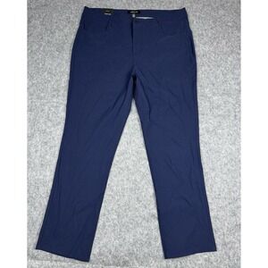 Kenneth Cole NWT Pants Men 36x30 Blue Slim Fit Cotton Stretch Chino Techni-Cole